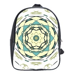 Circle Vector Background Abstract School Bag (xl) by HermanTelo