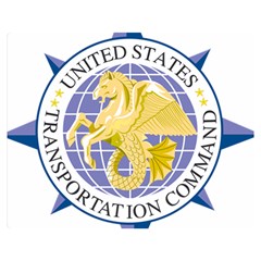 Emblem Of United States Transportation Command Double Sided Flano Blanket (medium)  by abbeyz71