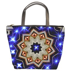 Background Mandala Star Bucket Bag by Mariart