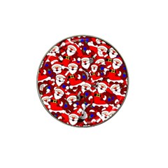 Nicholas Santa Christmas Pattern Hat Clip Ball Marker (4 Pack) by Simbadda
