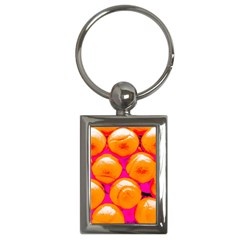 Pop Art Tennis Balls Key Chain (rectangle) by essentialimage