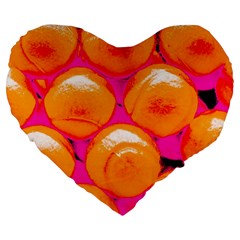 Pop Art Tennis Balls Large 19  Premium Flano Heart Shape Cushions by essentialimage