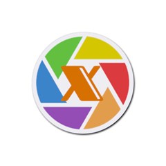 Xcoin Logo 200x200 Rubber Coaster (round)  by Ipsum