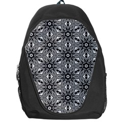 Black And White Pattern Backpack Bag by HermanTelo