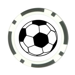Soccer Lovers Gift Poker Chip Card Guard by ChezDeesTees