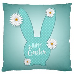 Easter Bunny Cutout Background 2402 Large Cushion Case (two Sides) by catchydesignhill