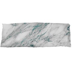 Gray Faux Marble Blue Accent Body Pillow Case Dakimakura (two Sides) by Dushan