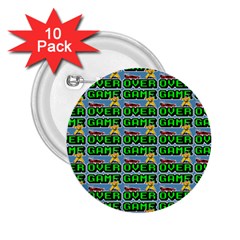 Game Over Karate And Gaming - Pixel Martial Arts 2 25  Buttons (10 Pack)  by DinzDas