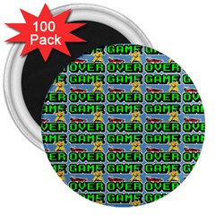 Game Over Karate And Gaming - Pixel Martial Arts 3  Magnets (100 Pack) by DinzDas