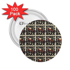 Bmx And Street Style - Urban Cycling Culture 2 25  Buttons (100 Pack)  by DinzDas