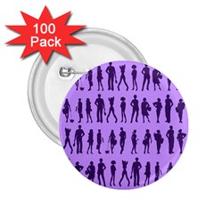 Normal People And Business People - Citizens 2 25  Buttons (100 Pack)  by DinzDas