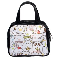 Cute-baby-animals-seamless-pattern Classic Handbag (two Sides) by Sobalvarro