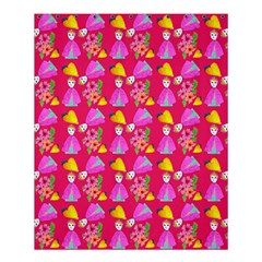 Girl With Hood Cape Heart Lemon Pattern Pink Shower Curtain 60  X 72  (medium)  by snowwhitegirl