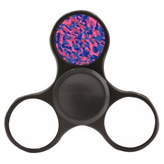 Blue And Pink Camouflage Pattern Finger Spinner by SpinnyChairDesigns