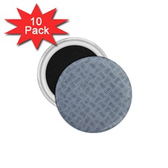 Grey Diamond Plate Metal Texture 1 75  Magnets (10 Pack)  by SpinnyChairDesigns