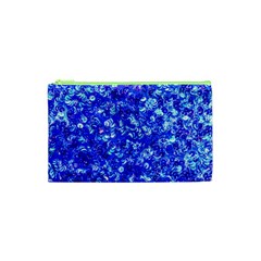 Blue Sequin Dreams Cosmetic Bag (xs) by essentialimage