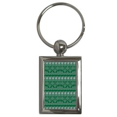 Christmas Knit Digital Key Chain (rectangle) by Mariart