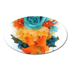 Spring Flowers Oval Magnet by LW41021