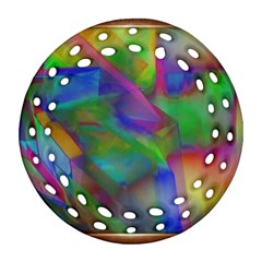 Prisma Colors Round Filigree Ornament (two Sides) by LW41021