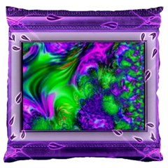 Feathery Winds Large Flano Cushion Case (two Sides) by LW41021