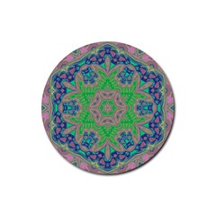 Spring Flower3 Rubber Coaster (round)  by LW323