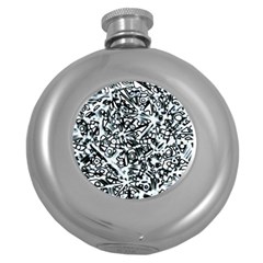 Beyond Abstract Round Hip Flask (5 Oz) by LW323