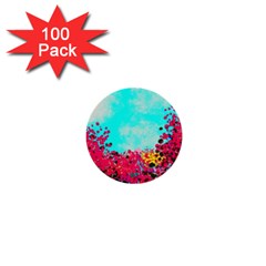 Flowers 1  Mini Buttons (100 Pack)  by LW323