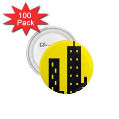 Skyline-city-building-sunset 1 75  Buttons (100 Pack)  by Sudhe