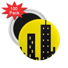 Skyline-city-building-sunset 2 25  Magnets (100 Pack)  by Sudhe