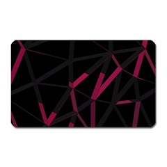 3d Lovely Geo Lines Viii Magnet (rectangular) by Uniqued