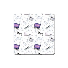 Computer Work Square Magnet by SychEva