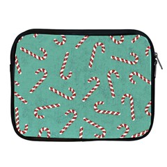 Christmas Candy Cane Background Apple Ipad 2/3/4 Zipper Cases by danenraven
