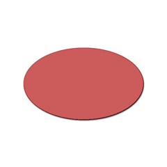 Color Indian Red Sticker Oval (100 Pack) by Kultjers