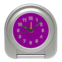 Color Dark Magenta Travel Alarm Clock by Kultjers