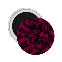 Aubergine Zendoodle 2 25  Magnets by Mazipoodles