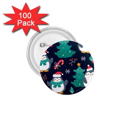 Colorful Funny Christmas Pattern 1 75  Buttons (100 Pack)  by Uceng