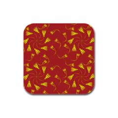 Background Pattern Texture Design Rubber Square Coaster (4 Pack) by Ravend