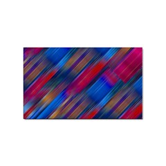 Striped Colorful Abstract Pattern Sticker Rectangular (100 Pack) by dflcprintsclothing
