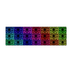 Rainbow Grid Form Abstract Background Graphic Sticker Bumper (100 Pack) by Ravend