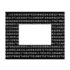 Pi Circle Diameter Circumference Ratio Radius White Tabletop Photo Frame 4 x6  by Ravend