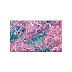Ocean Waves In Pink Ii Sticker Rectangular (10 Pack) by GardenOfOphir