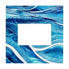 Blue Wave White Box Photo Frame 4  X 6  by GardenOfOphir