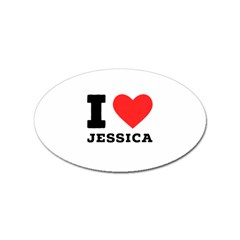 I Love Jessica Sticker Oval (100 Pack) by ilovewhateva