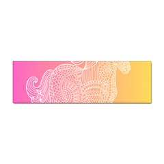 Unicorm Orange And Pink Sticker Bumper (100 Pack) by lifestyleshopee