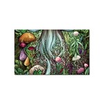 Craft Mushroom Sticker Rectangular (100 pack) Front