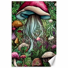 Craft Mushroom Canvas 12  X 18  by GardenOfOphir