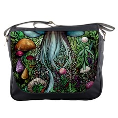 Craft Mushroom Messenger Bag by GardenOfOphir