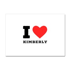 I Love Kimberly Crystal Sticker (a4) by ilovewhateva
