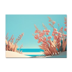 Beach Ocean Flowers Floral Flora Plants Vacation Sticker A4 (100 Pack) by Pakemis