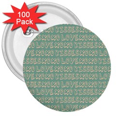 Pattern 318 3  Buttons (100 Pack)  by GardenOfOphir